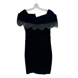 Jessica Howard by Mitchell Rodbell Vintage Velvet‎ Dress Womens Size 8 Goth 80s